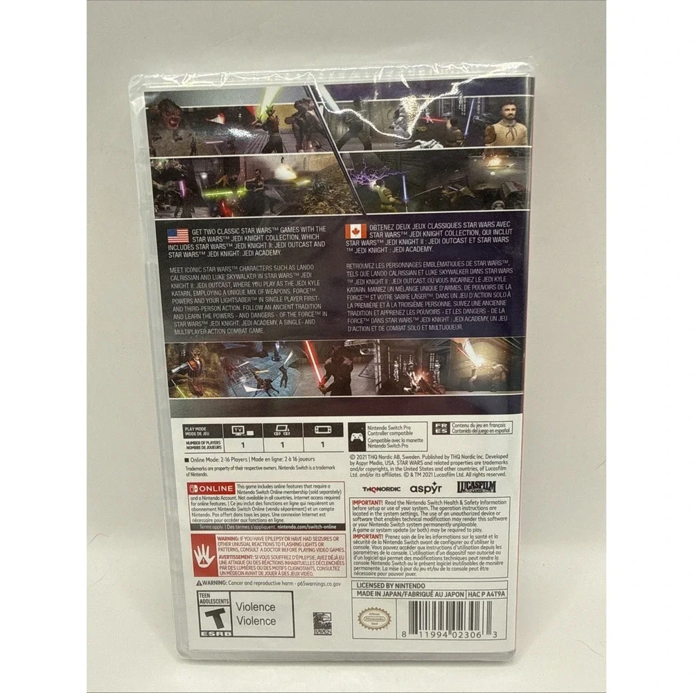 Star Wars‎ Jedi Knight Collection - Nintendo Switch BRAND NEW - SEALED